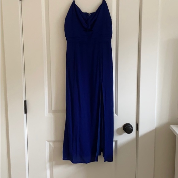 Blue mid length cocktail dress. Forever 21 - Picture 1 of 2